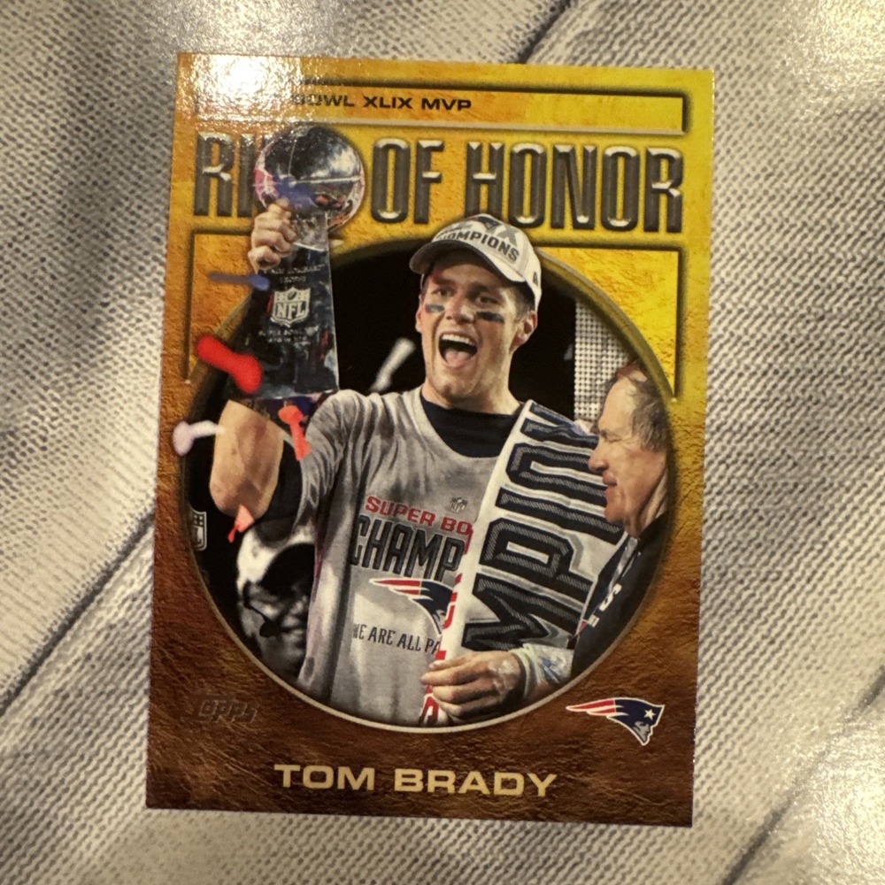 2026 Topps Football Ring of Honor Tom Brady Patriots ROH5